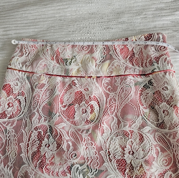 Alberto Makali Silk Lace  midi Skirt   Size 8 - Picture 5 of 5